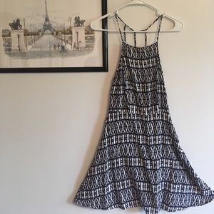 Black print summer dress!